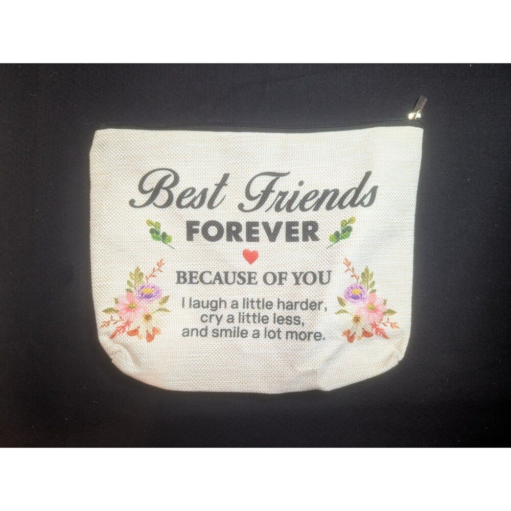 Best Friends Forever Gift Cosmetic Makeup Bag